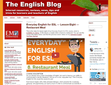 Tablet Screenshot of englishblog.com